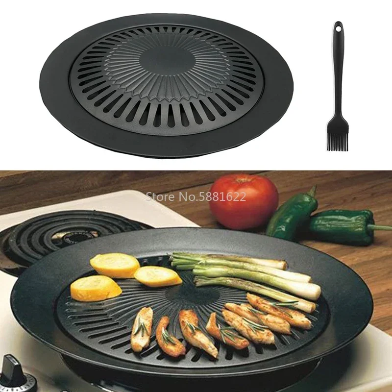 Korean Bbq Grill - Корейский портативный уличный бездымный гриль-сковорода –