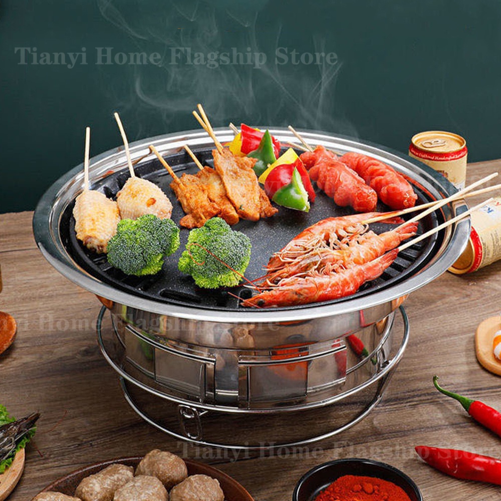 Korean Bbq Grill - Мангал-гриль из нержавеющей стали, угольная печь,